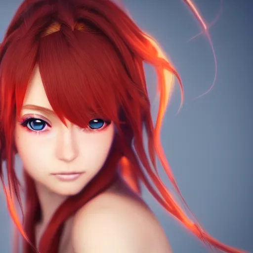 6,881 Red Haired Girl Anime Images, Stock Photos, 3D objects