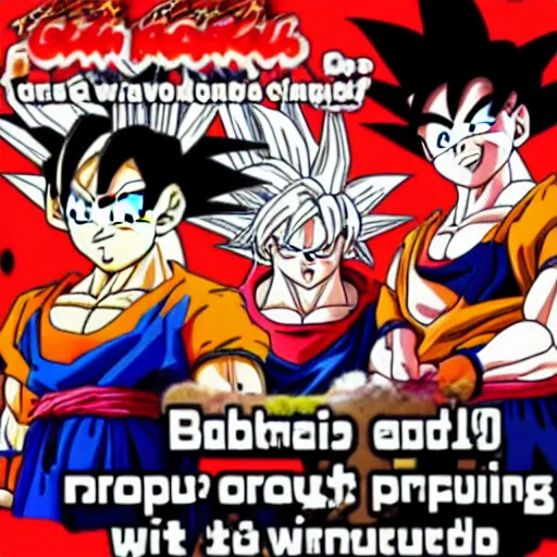 Image similar to Goku barbequing with friends meme