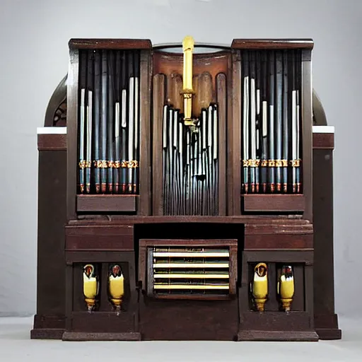 Image similar to dieselpunk pipe organ