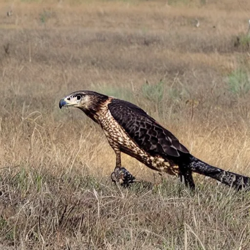 Image similar to hawk morphed with a rattlesnake