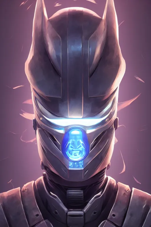 Image similar to epic mask helmet robot ninja portrait stylized as fornite style game design fanart by concept artist gervasio canda, behance hd by jesper ejsing, by rhads, makoto shinkai and lois van baarle, ilya kuvshinov, rossdraws global illumination radiating a glowing aura global illumination ray tracing hdr render in unreal engine 5