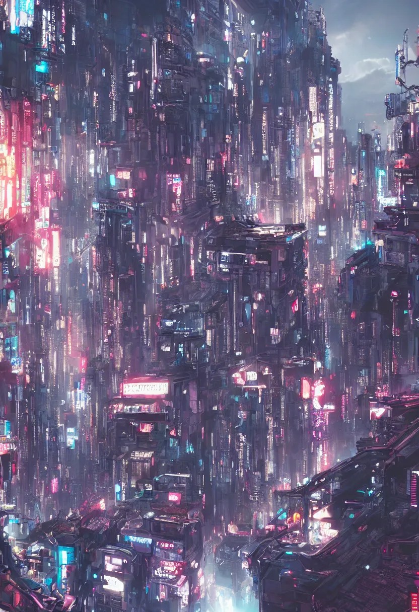 Prompt: an quantum counscious city render trending on artstation, r / cyberpunk, r / imaginarymindscapes