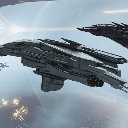 Image similar to star citizen, aegis hammerhead, concept art