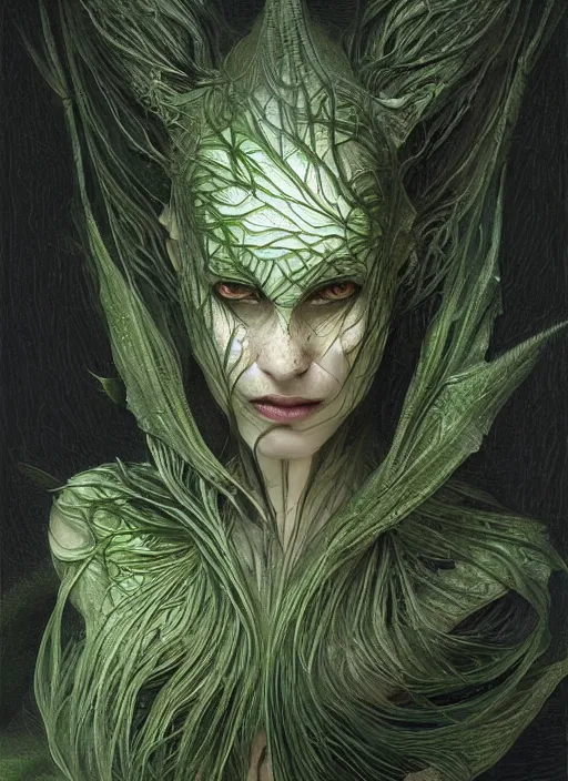 Prompt: fractal with green chins, physically accurate, moody dynamic lighting, very very intricate, very very elegant, highly detailed, digital painting, artstation, HR GIGER, Hieronymus Bosch, Francis Bacon, concept art, smooth, very beautiful, sharp focus, illustration, art by artgerm and greg rutkowski and alphonse mucha