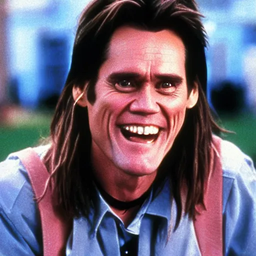 Image similar to jim carrey in wayne ’ s world, movie still