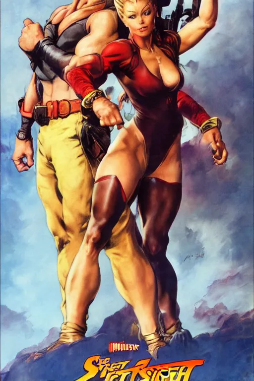 Movie poster of Street Fighter, Cammy, by Rockin Jelly, Stable Diffusion