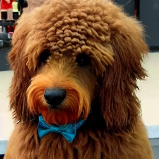 Image similar to bad goldendoodle haircut,