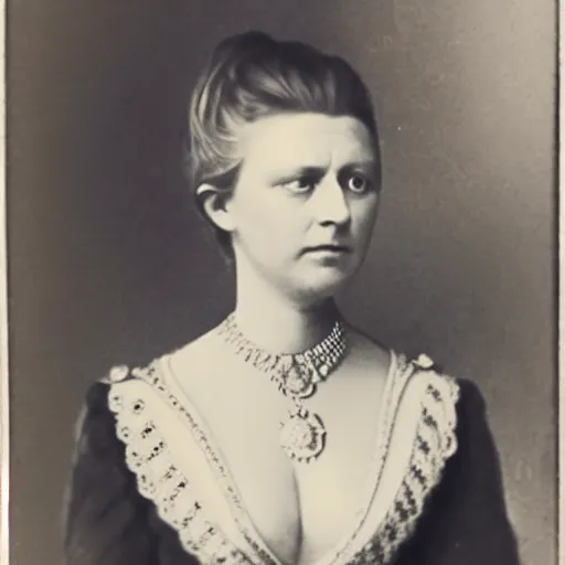 Image similar to photo of a 3 1 year old german queen, circa 1 8 6 5