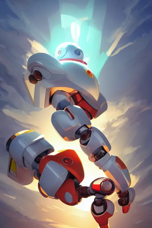 Image similar to metabots medabots medarotto medarot robot minimalist comics, behance hd by jesper ejsing, by rhads, makoto shinkai and lois van baarle, ilya kuvshinov, rossdraws global illumination ray tracing hdr radiating a glowing aura