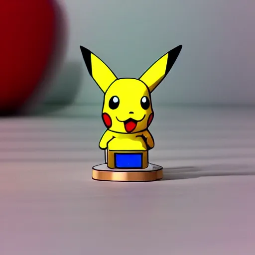 Image similar to isometric pikachu figure
