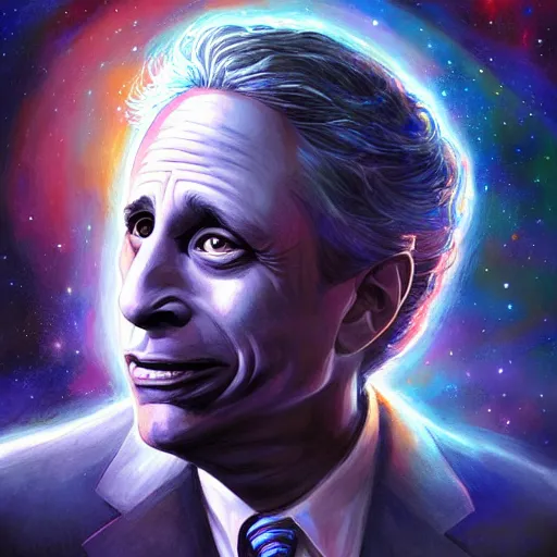 Image similar to an cosmic horror lithograph of jon stewart, by stanley artgerm lau, wlop, rossdraws, james jean, andrei riabovitchev, marc simonetti, and sakimichan, tranding on artstation