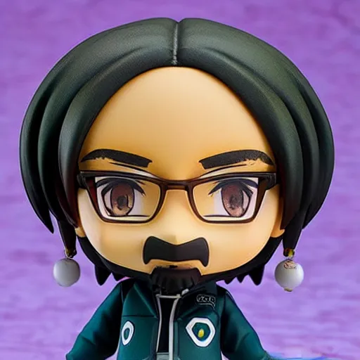 Image similar to An anime Nendoroid of Snoop Dogg, figurine, detailed product photo