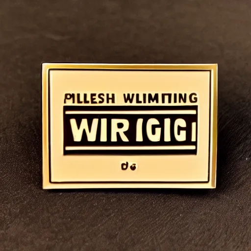 Image similar to a photo of a retro 1 9 6 0 s minimalistic clean fire warning label enamel pin, no text, studio lighting, behance