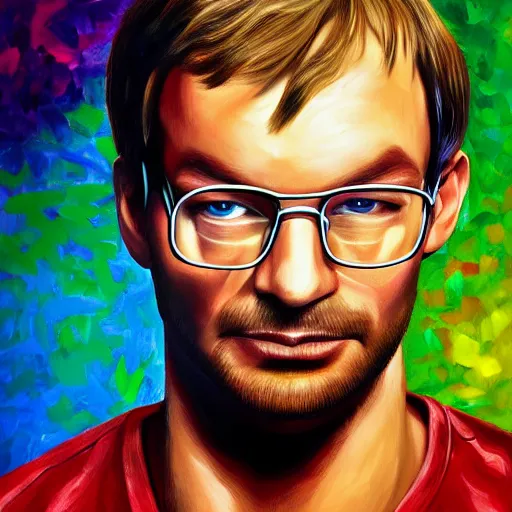 Prompt: jeffrey dahmer in euphoria series, oil painting, ultradetailed, digital painting, ultradetailed