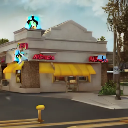 Prompt: McDonalds covered in cheese, realistic artstyle, wide shot, dramatic lighting, octane render, hyperrealistic, high quality, highly detailed, HD, beautiful, cinematic, 8k, unreal engine, facial accuracy, symmetrical