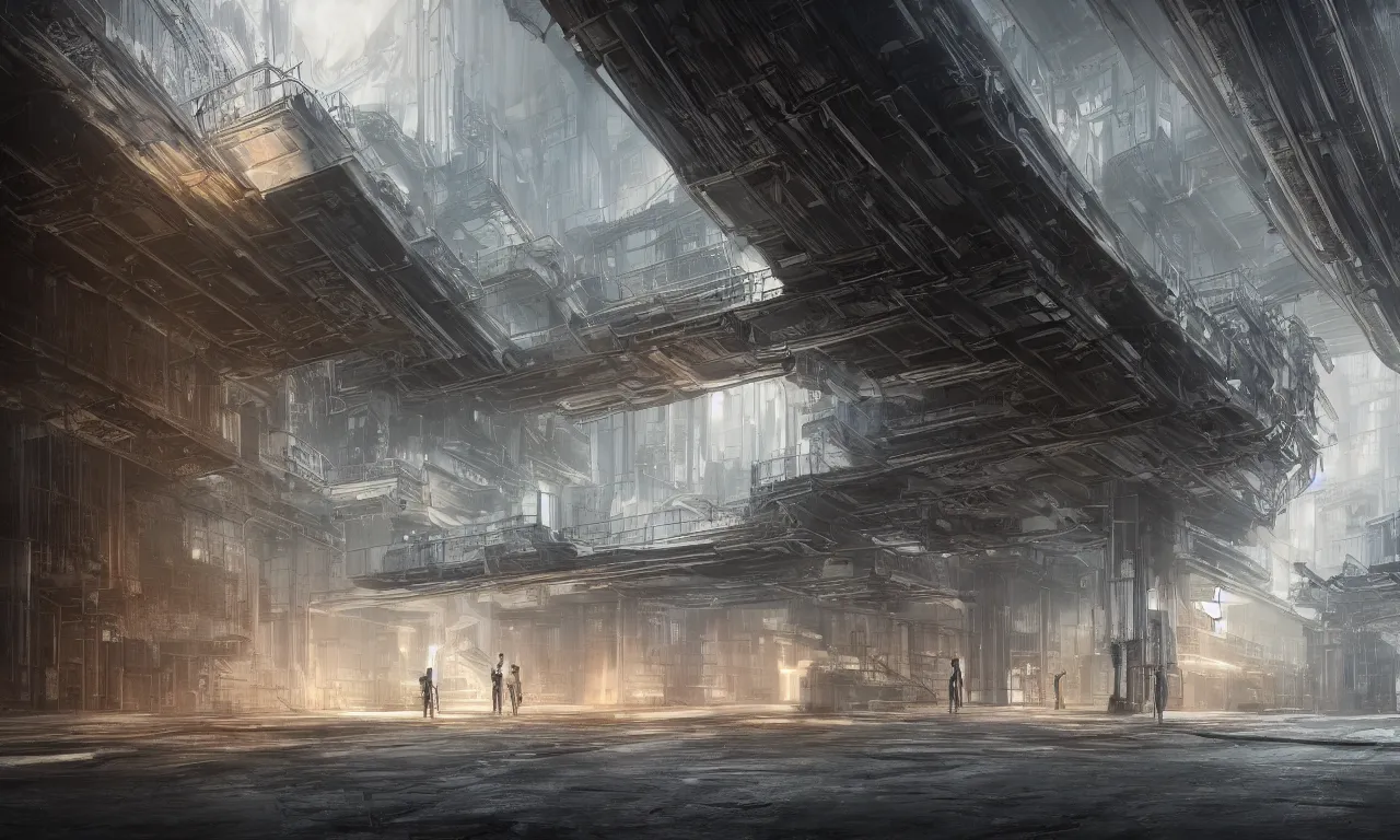 Image similar to a beautiful detailed highly detailed portal architecture unfinished building building industrial architecture urbex by renzo piano, tron otherworldly bladerunner 2 0 4 9 dramatic lightning, archdaily, wallpaper, highly detailed, trending on artstation.