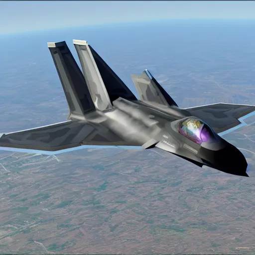 Prompt: f22 raptor, fighter jet, detailed, realistic, 8k