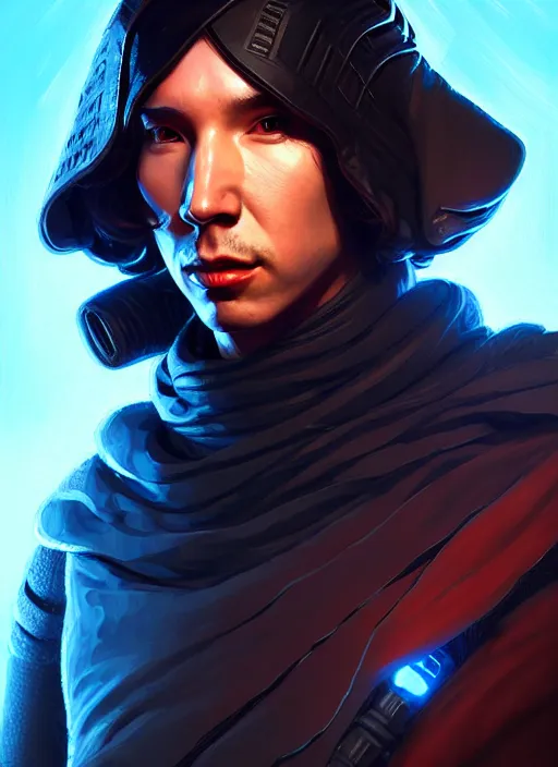 Image similar to portrait of apex legends kylo ren, intricate, elegant, glowing lights, highly detailed, digital painting, artstation, glamor pose, concept art, smooth, sharp focus, illustration, art by artgerm and greg rutkowski, artey freytag