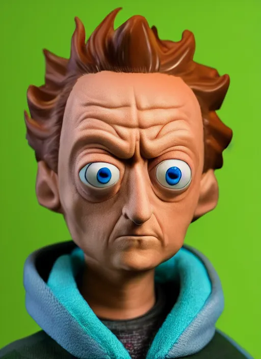 Image similar to morty from rick and morty closeup photograph dslr photorealistic, studio lighting, ektachrome, detailed, intricate, face detail