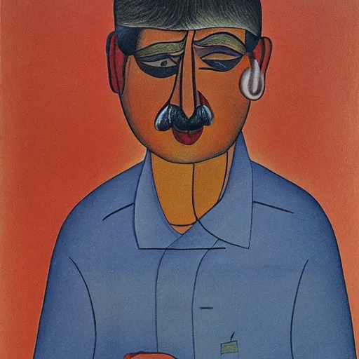 Image similar to A character by Bhupen Khakhar