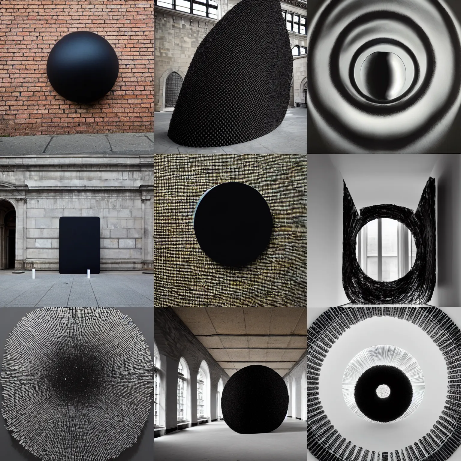 Prompt: anish kapoor black