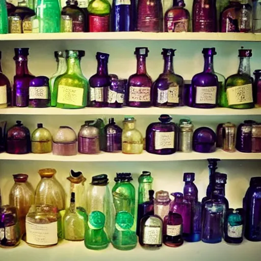 Prompt: I went into a shop the other day and it was selling weird bottles of magical potions