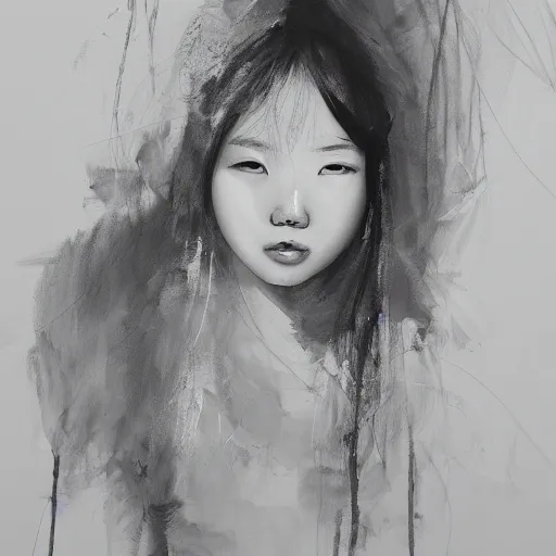 Image similar to portrait of a girl by tooth wu, intricate abstract