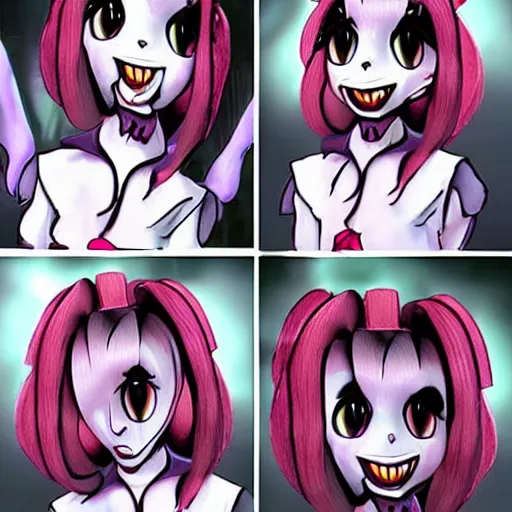 Image similar to muffet from undertale of she was a real person