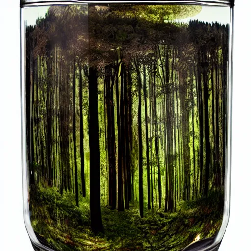 Image similar to the forest inside the jar