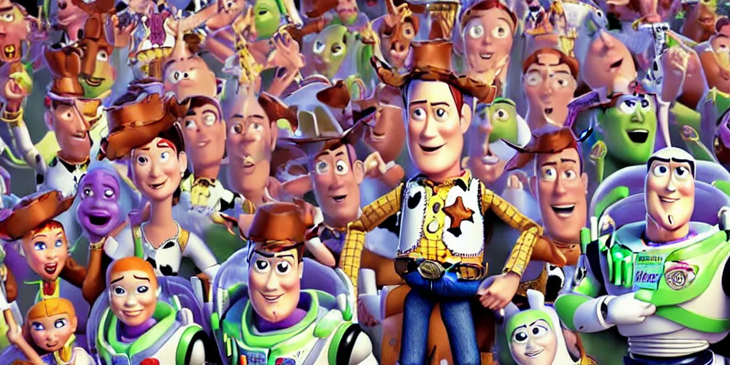 Image similar to epic professional digital art of an emty jain with ears on the walls, highly detailed, pixar movie, in the style of toy story, trending at artstation