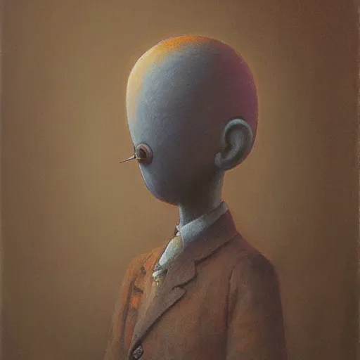 Prompt: a portrait of a character, by shaun tan