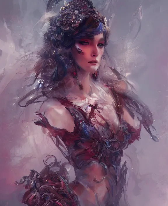 Image similar to dead inside, fantasy, intricate, elegant, highly detailed, vivid color, digital painting, artstation, concept art, art by artgerm and and ruan jia