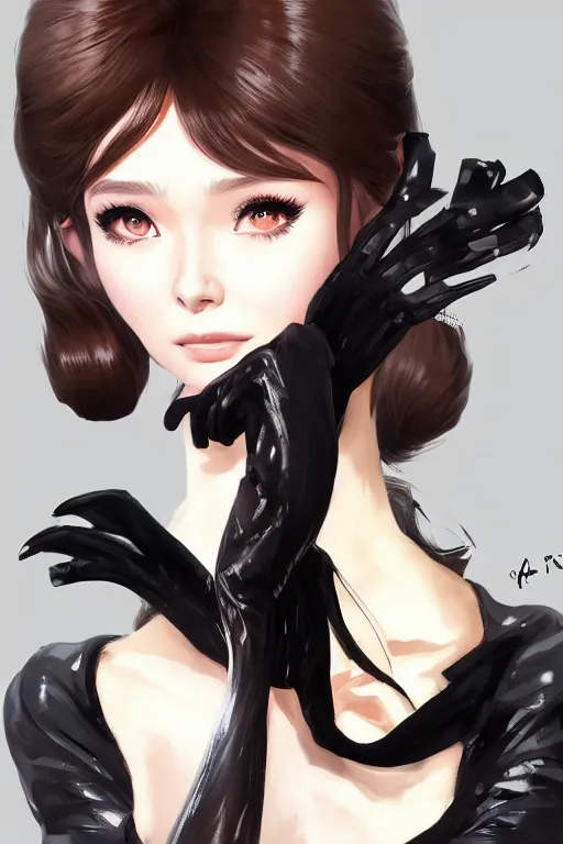 Image similar to Audrey Hepburn in a blade and soul spinoff artbook rendered by the artist Hyung tae Kim , trending on Artstation by Hyung tae Kim, artbook, Stanley Artgerm Lau