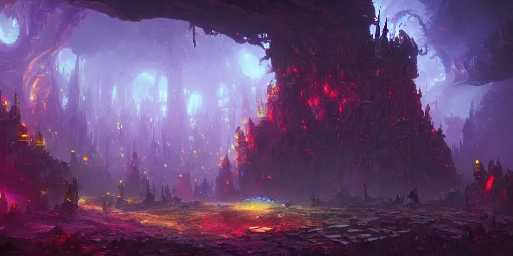 Image similar to fantasy world portal by Paul Lehr dramatic lighting, cinematic establishing shot, extremely high detail, photorealistic, cinematic lighting