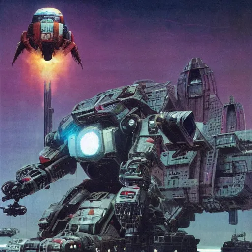 Prompt: marvel war machine, chris foss, john harris, beeple, wayne barlowe