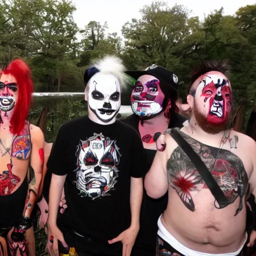 Prompt: juggalos getting wild