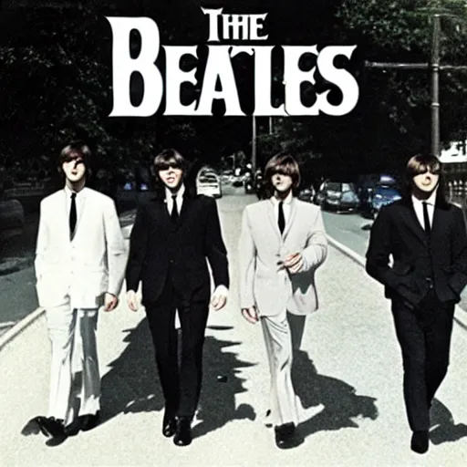 Prompt: the beatles album cover