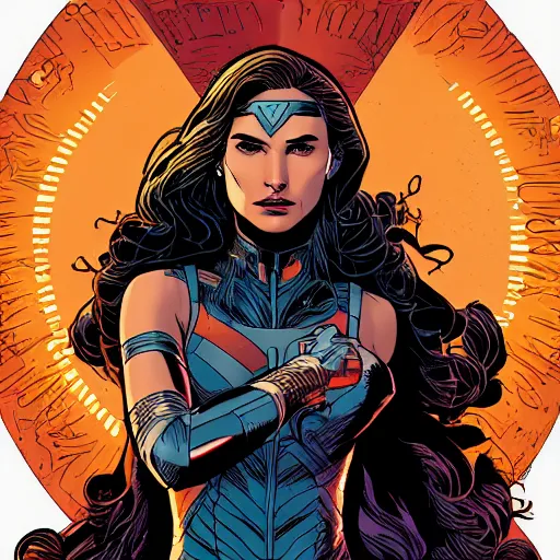 Prompt: portrait of gal gadot, by laurie greasley and james stokoe, 4 k