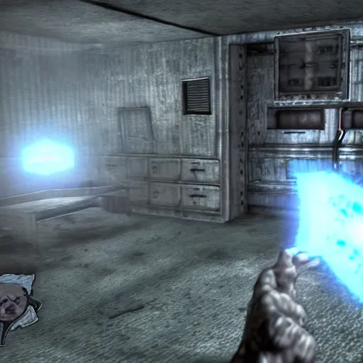 Image similar to Ao Oni in Fallout 3, gameplay, screenshot