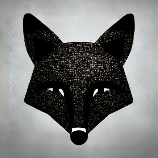 Image similar to an abstract, simplified icon depicting a fox's head, white background, elegant, award-winning, clever, render, blender, 3d, high quality, app, ios