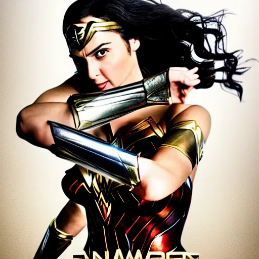 Image similar to wonder woman movie poster but with Gegia