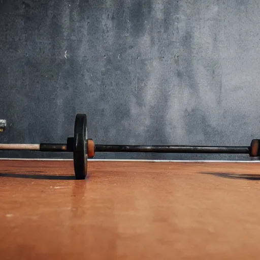 Prompt: A frog doing a deadlift, studio photography