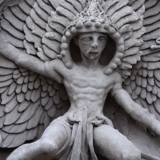 Prompt: temple made of flesh, blood temple, angel statue, 8 0's horror movie film still, award - winning photography, 1 2 0 mm