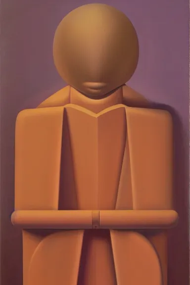 Image similar to oil painting by george tooker