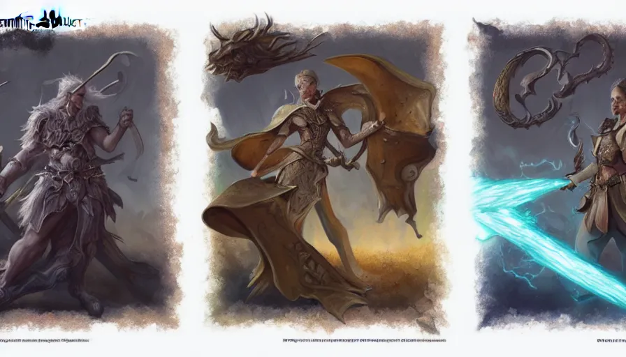 Image similar to the two complementary forces that make up all aspects and phenomena of life, by D&D Concept Artists