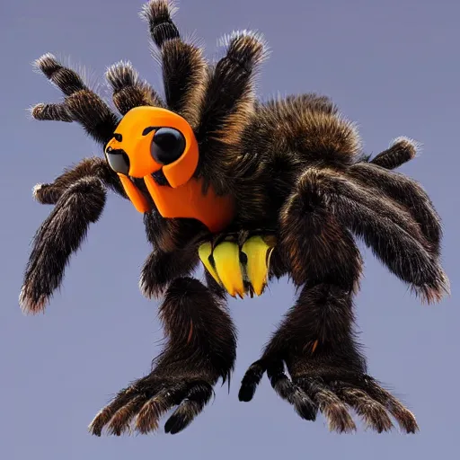 Prompt: anthropomorphic tarantula overwatch portrait 3D