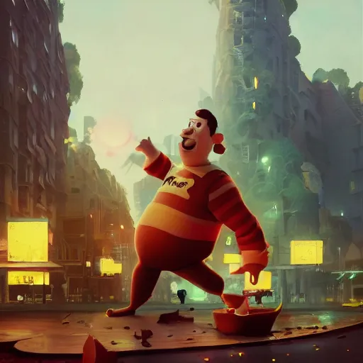 Prompt: the french toast man, cute pixar character, volumetric lighting, dynamic composition, fantasy, hyper detailed, ultra realistic, sharp focus, octane render, concept art by sachin teng and sergey kolesov and ruan jia and heng z