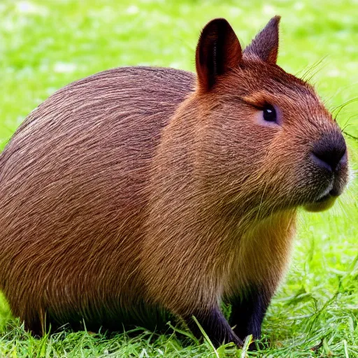 Prompt: capybara and rabbit hybrid