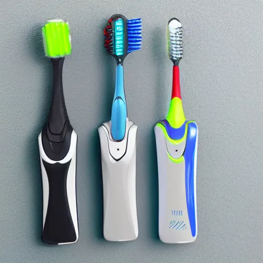 Prompt: Tactical electrical toothbrush