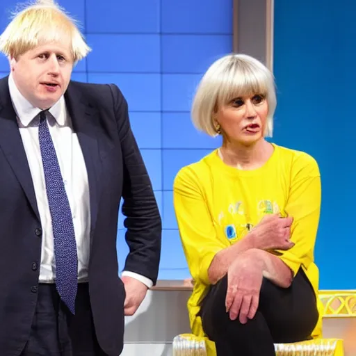 Image similar to boris johnson on the price is right